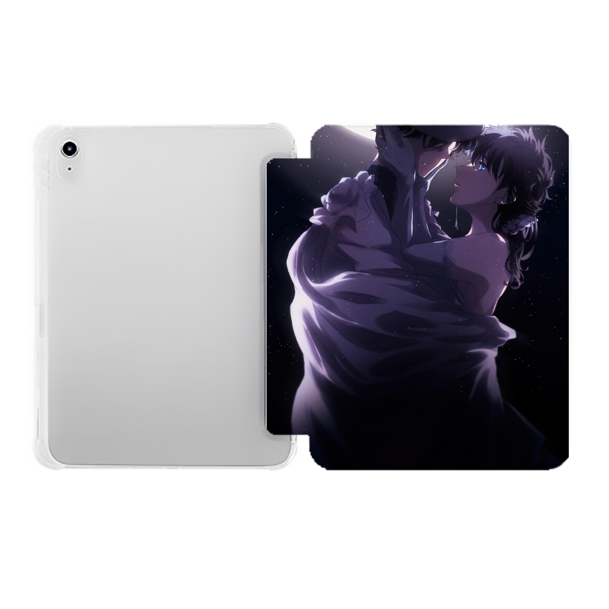 （画像用） 名探偵コナン Detective Conan IPad ケース ペン収納付き 三つ折りスタンド PUレザー×シリコン 対応機種9.5/10.5/10.9インチ